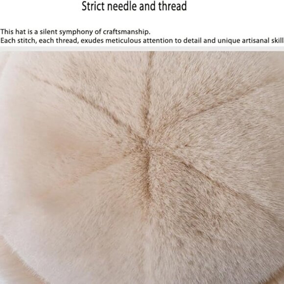 Luxe Vegan Fur Fall Winter Hat main image 4